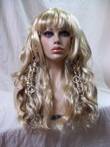 Blonde Warrior Queen Wig Mythical Goddess Pierced Braids Amazon Viking Princess - £17.26 GBP