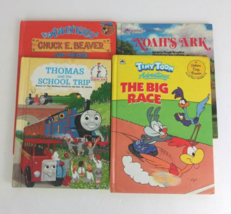 Vintage Lot Of 4 Children&#39;s Hardback Books Thomas Tiny Toons &amp; More - £9.29 GBP