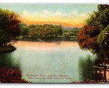 Washington Park Lagoon Chicago Illinois IL DB Postcard Y6 - £2.29 GBP