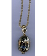 Religious Egg Pendant w/clear Crystal Cross, Black main with decor and more - $66.47 CAD
