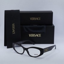 VERSACE VE3369 GB1 Black 53mm Eyeglasses New Authentic - £154.02 GBP