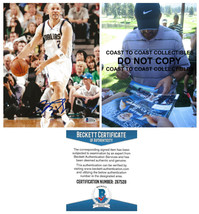 Jason Kidd signed Dallas Mavericks basketball 8x10 photo proof Beckett COA. - £85.63 GBP