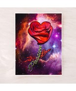 Lush Lips Love Universe Red Rose Kiss Pink Vinyl Waterproof Sticker Lapt... - £3.86 GBP