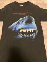 audubon Aquarium of Americas New Orleans Shark graphic t shirt Small Chi... - $9.49