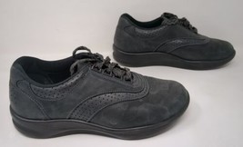 SAS Walk Easy Nero Black Leather Walking Tripad Comfort Shoes Women Size... - $29.69