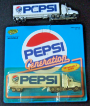 1990  PEPSI GENERATION TRACTOR TRAILER DELIVERY VEHICLES ROAD CHAMPS  HO... - $22.50