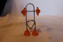 Whimsical Cell Phone Stand Holder 5&quot; Novelty Hands &amp; Feet, Metal,  Orange - $19.00