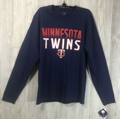 Genuine Merch Minnesota Twins Mens Multicolored Longsleeve Tee Size S MLB Nwt - $11.88