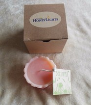 Vermont Honeylights Sweetheart Beeswax Candle 2&quot; x 3 1/4&quot; Pink - £21.05 GBP