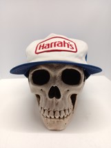 Vintage Harrahs Casino Trucker Snapback Hat Red White Blue - £8.30 GBP