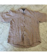 Wrangler Twentyx 20X Shirt Mens XL Plaid Short Sleeve Button Up 100% Cotton - $15.64