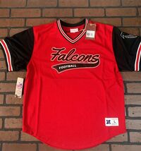 ATLANTA FALCONS Mitchell &amp; Ness Football Jersey ~Never Worn~ L XL 2XL - €43,42 EUR