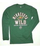 Minnesota Wild Men&#39;s Long Sleeve Tee Green Choose Size -E - £11.27 GBP