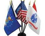 US Armed Forces Desk Set - 6 Flags - £10.09 GBP