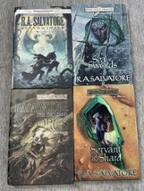 R.A. Salvatore Forgotten Realms Hardcover Lot Dungeons Dragons Fantasy 4... - $49.49