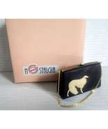 Nostalgia Miniature Handbag W/ Dog Mini Figurine Resin Collectible See Pic. - $12.34