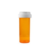 Plastic Prescription Rx Vials/Bottles 25 Pack with Reversible Caps 8 Dram Size - £8.72 GBP