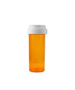 Plastic Prescription Rx Vials/Bottles 25 Pack with Reversible Caps 8 Dra... - $10.88