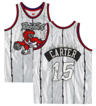 Vince Carter Autographed Toronto Raptors M&amp;N Platinum Swingman Jersey Fanatics - £323.01 GBP