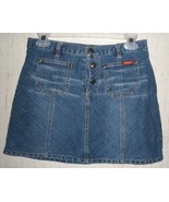 GIRLS AUTHENTIC GUESS JEANS DISTRESSED BLUE JEAN SKIRT   SIZE 14 - €20,26 EUR