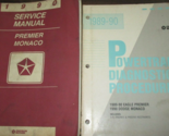1990 Eagle Premier Dodge Monaco Service Shop Repair Workshop Manual OEM Set - $9.99