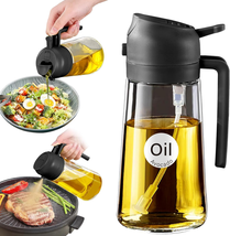 Glass Olive Oil Sprayer for Cooking with Stickers, 2 in 1 Oil Dispenser ... - $38.94+