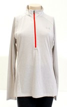 Under Armour Gray UA Tech 1/2 Zip Twist Long Sleeve Shirt Women&#39;s L NWT - $44.99