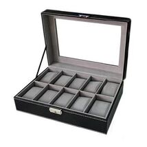 Size: 10 Watch Valet - WATCH VALET Glass Top Watch Boxes For Collection ... - $73.44