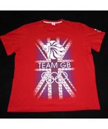 Olympics Team Great Britian GB Short Sleeve Red Graphic T Shirt Mens XL ... - £15.52 GBP