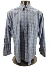 Gitman Bros Mens Plaid Long Sleeve Collared Button Down Shirt Size Large - $34.58