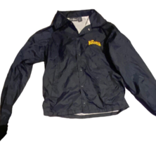Knotts Berry Farm Windbreaker Nylon Jacket Coat Navy Blue Size Small - $32.66