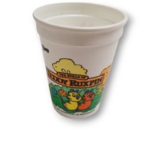 Teddy Ruxpin Cup Grubby Vintage 1985 Wendy&#39;s Plastic Kids Meal Drink Cup 80s Kid - £7.16 GBP