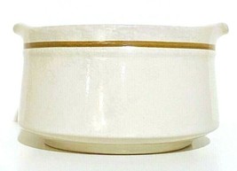 Vintage Gravy Serving Bowl Double Spout Japan Stoneware KA100 Artisan Tan Brown - £3.91 GBP