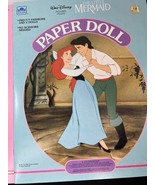 Pair Walt Disney Paper Dolls NOS Cinderella Little Mermaid Golden Book U... - $26.07 CAD