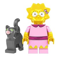 Lisa with cat The Simpsons Cartoon Minifigure - £4.89 GBP