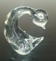 VTG Riekes Chalet Lead Crystal Bird Swan - Hand Blown Art Glass Made In ... - $19.95