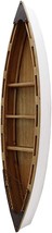 47 Inch Wood Boat Shelf Decor Nautical Wall Hanging Boat Ornament Beach Theme Ro - £102.25 GBP