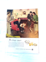 1948 Color Ad Beer Belongs...Meeting the Parents Art by Douglas Crockwell - $9.99