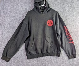 Ripple Junction Naruto Shippuden Sasuke Sharingan Adult Zip Hoodie Large Black - £27.88 GBP