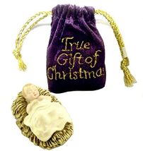Baby Jesus figurine with Bag True Gift Of Christmas 4 Inch - $17.98
