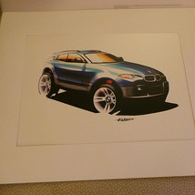 BMW X3 SAV Illustration of Original Model Rendering 2007 from BMW in Folder Fine - £4.74 GBP