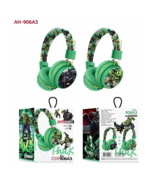 Batman Hulk Wireless Bluetooth Headphones Earmuffs Kids Green Headset Mi... - £18.00 GBP