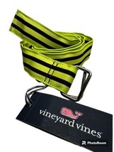 Vineyard Vines Men’s Double Stripe D-Ring Belt.Wild Lime.SZ.XL.NWT - £35.29 GBP