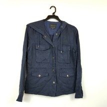 Sanctuary Women Size Medium Navy Blue Utility Long Sleeve Button Up Jacket RETAG - £41.60 GBP