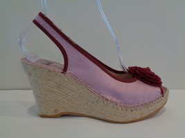 Vidorreta Size 10 10.5 Eur 41 FLAIR Mauve Jute Wedge Sandals New Womens Shoes - £94.17 GBP