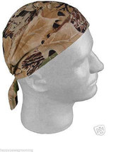 Leaf Tree Leaves Camo Camouflage Fitted Tied Bandana Head Skull Cap Doo Do Rag - £10.15 GBP