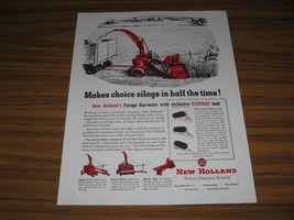1953 Print Ad New Holland Forage Harvester with Flotrac Feed - £8.89 GBP