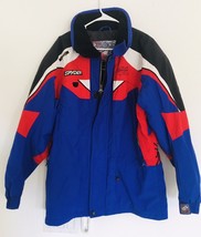 Spyder 90&#39;s Jacket Snowboarding Ski Blue/Red Coat NWT Men&#39;s SZ L Insulat... - £82.58 GBP