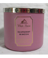 White Barn Bath &amp; Body Works 3-wick Scented Candle RASPBERRY MIMOSA - $70.06 CAD