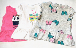 9 Month Baby Girl Short sleeve Summer tops Lot of 3 - £4.65 GBP